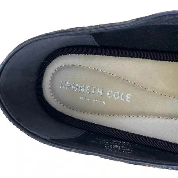 KENNETH COLE Jaxx Calf Hair Tan Brown Zebra Print Loafer Women sz 9M - Picture 6 of 10